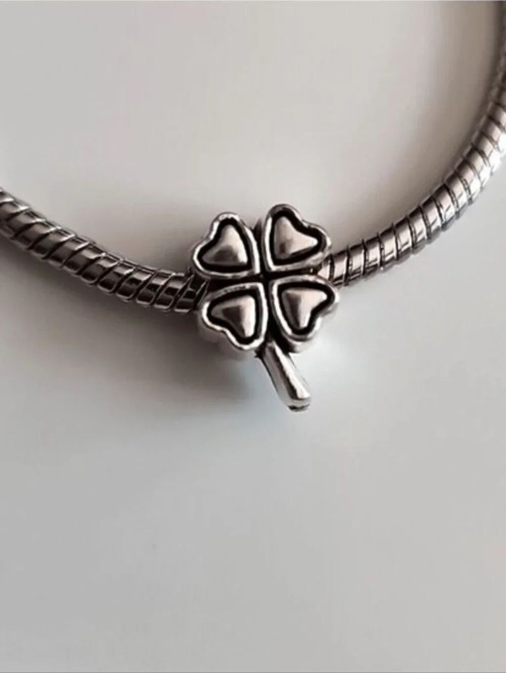 FOUR Leaf Clover Charm for European Style Bracelets Tibeten4️⃣